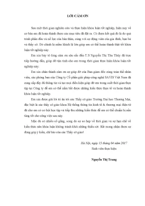 Luận văn tốt nghiệp tmu phân tích thiết kế hệ thống thông tin quản lý nhân sự tại công ty cổ phần giải pháp công nghệ savis việt nam