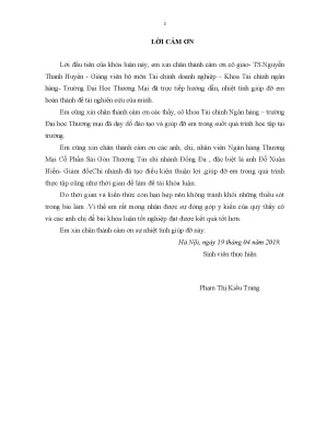 Luận văn tốt nghiệp tmu phát triển cho vay khách hàng cá nhân tại ngân hàng tmcpsài gòn thương tín chi nhánh đống đa