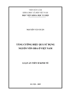Tăng cường hiệu quả sử dụng nguồn vốn oda ở việt nam 6454928