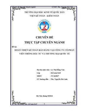 Hoàn thiện kế toán bán hàng tại công ty cổ phần viễn thông đầu tư và thương mại quốc tế1