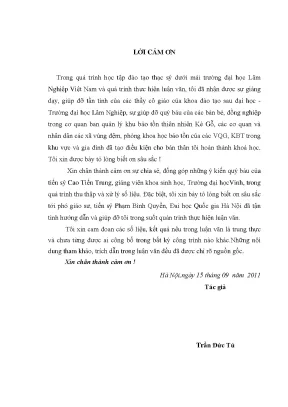 Luận văn thạc sĩ đánh giá hiện trạng quản lý đa dạng sinh học và đề xuất giải pháp nâng cao hiệu quả quản lý bảo tồn tại khu bảo tồn thiên nhiên kẻ gỗ hà tĩnh