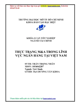 Thực trạng ma trong lĩnh vực ng n hàng tại việt nam