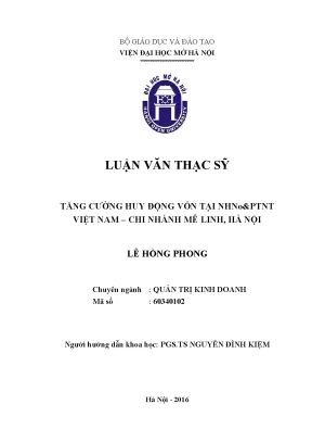 Tăng cường huy động vốn tại nhnoptnt việt nam chi nhánh mê linh hà nội