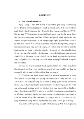 Hoàn thiện hệ thống ksnb trong ctcp trên địa bàn thành phố hà nội