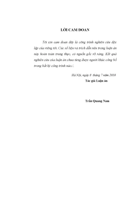 Luận án tiến sĩ cơ sở khoa học hoàn thiện chính sách nhà nước đối với kinh tế có vốn đầu tư nước ngoài fie ở việt nam