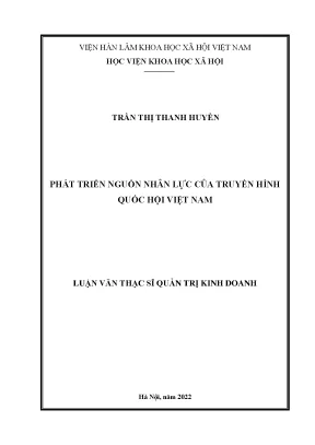 Phát triển nguồn nhân lực của truyền hình quốc hội việt nam