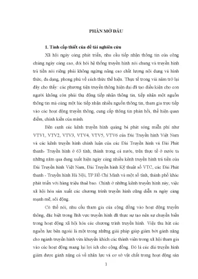 Vấn đề bảo đảm định hướng chính trị trong xã hội hóa sản xuất chương trình truyền hình trả tiền