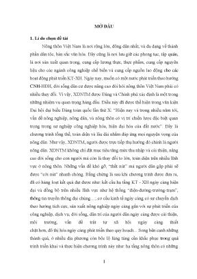 Luận văn xây dựng nông thôn mới huyện thuận thành tỉnh bắc ninh giai đoạn 2011 2017