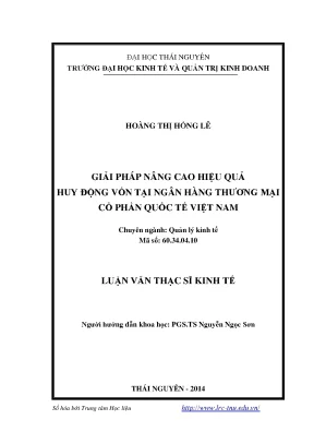 Luận văn thạc sĩ giải pháp nâng cao hiệu quả huy động vốn tại ngân hàng thương mại cổ phần quốc tế việt nam