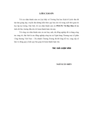 Nâng cao chất lượng tín dụng đối với khách hàng doanh nghiệp tại ngân hàng thương mại cổ phần công thương việt nam chi nhánh chương dương
