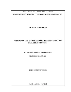 Luận án study on the quasi zero stiffness vibration isolation system