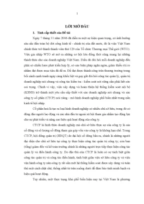 Hoàn thiện hệ thống kiểm soát nội bộ trong công ty cổ phần trên địa bàn thành phố hà nội