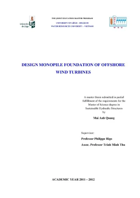 Design monopile foundation of offshore wind turbines 4869756