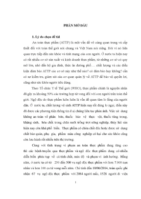 Luận văn quản lý nhà nước về an toàn thực phẩm trên địa bàn thành phố buôn ma thuột tỉnh đắk lắk