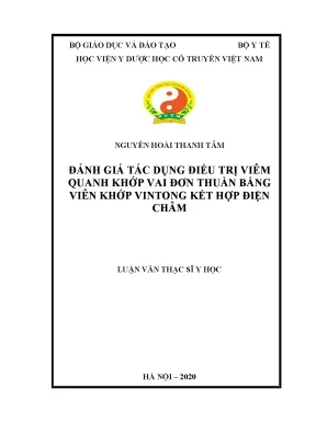 Luận văn thạc sĩ đánh giá tác dụng điều trị viêm quanh khớp vai đơn thuần bằng viên khớp vintong kết hợp điện châm