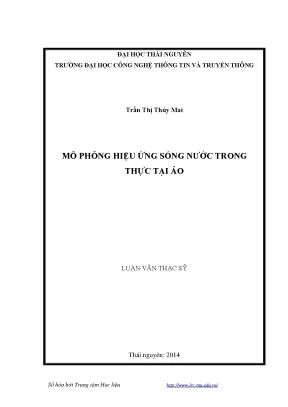 Luận văn thạc sĩ mô phỏng hiệu ứng sóng nước trong thực tại ảo