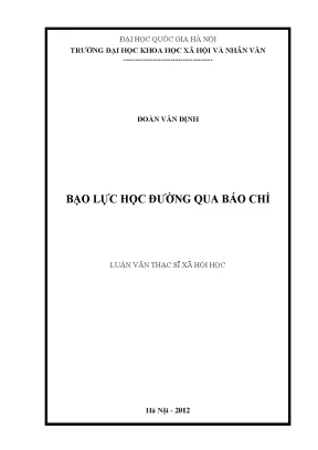 Bạo lực học đường qua báo chí