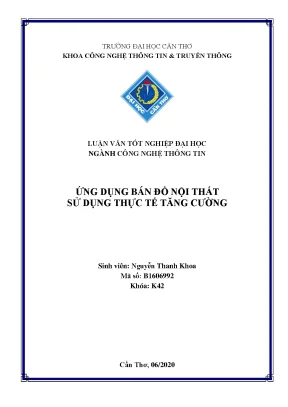 Luận văn tốt nghiệp đại học ngành công nghệ thông tin ứng dụng bán đồ nội thất sử dụng thực tế tăng cường 8151038