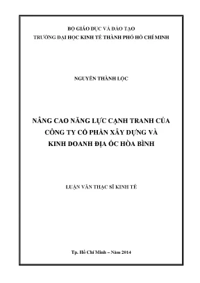 Nâng cao năng lực cạnh tranh của công ty cổ phần xây dựng và kinh doanh địa ốc hòa bình 6678708