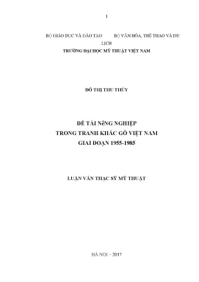 Nông nghiệp trong tranh khắc gỗ việt nam giai đoạn 1955 1985