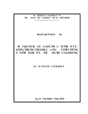 Mối quan hệ giữa giá trị cảm nhận và lòng trung thành của người tiêu dùng sản phẩm điện tử thương hiệu samsung 6681041