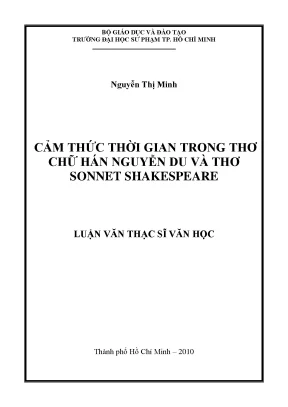 Luận văn thạc sĩ cảm thức thời gian trong thơ chữ hán nguyễn du và thơ sonnet shakespeare