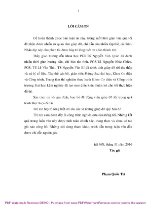 Luận văn thạc sĩ nghiên cứu sự ảnh hưởng của một số thông số đến chi phí năng lượng riêng và chất lượng bề mặt gia công khi cưa ngang gỗ keo lá tràm acacia auriculiformics cunn bằng cưa đĩa