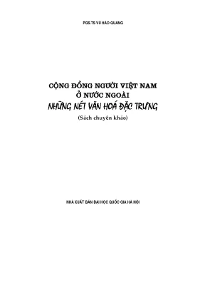 Những nét văn hóa đặc trưng của cộng đồng người việt nam ở nước ngoài