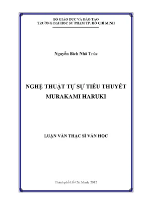 Luận văn thạc sĩ nghệ thuật tự sự tiểu thuyết murakami haruki