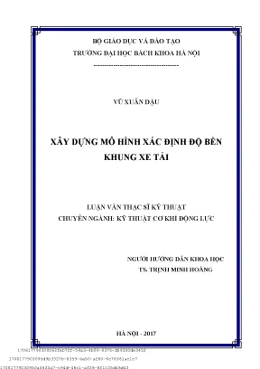 Xây dựng mô hình xá định độ bền khung xe tải
