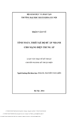 Tính toán thiết kế bộ bù áp nhanh ho mạng điện trung áp