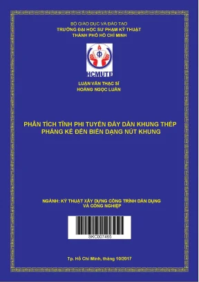 Phân tích tĩnh phi tuyến đẩy dần khung thép phẳng kề đến biến dạng nút khung