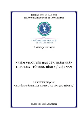 Nhiệm vụ quyền hạn của thẩm phán theo luật tố tụng hình sự việt nam