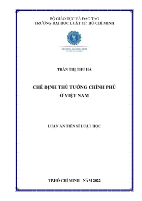 Chế định thủ tướng chính phủ ở việt nam