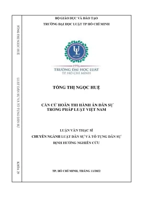 Căn cứ hoãn thi hành án dân sự trong pháp luật việt nam