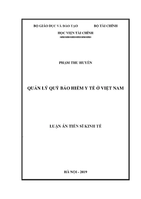 Quản lý quỹ bảo hiểm y tế ở việt nam