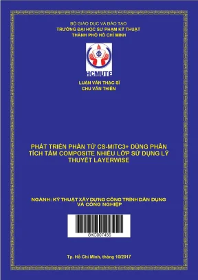Phát triển phần tử cs mitc3 dùng phân tích tấm composite nhiều lớp sử dụng lý thuyết layerwise
