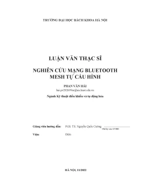 Nghiên cứu mạng bluetooth mesh tự cấu hình