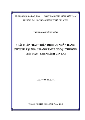 Tài liệu giải pháp phát triển dịch vụ ngân hàng điện tử tại ngân hàng