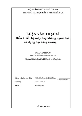 Điều khiển hệ máy bay không người lái sử dụng học tăng cường