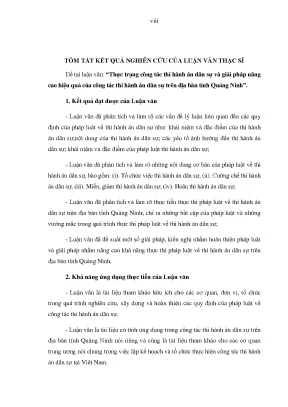 Luận văn thực trạng công tác thi hành án dân sự và giải pháp nâng cao hiệu quả của công tác thi hành án dân sự trên địa bàn tỉnh quảng ninh