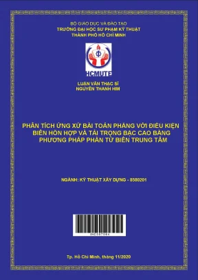 Phân tích ứng xử bài toán phẳng với điều kiện biên hỗn hợp và tải trọng bậc cao bằng phương pháp phần tử biên trung tâm