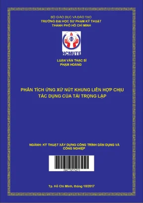 Phân tích ứng xử nút khung liên hợp chịu tác dụng của tải trọng lập