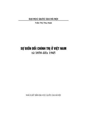 Biến đổi chính trị ở việt nam từ 1858 đến 1945