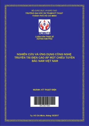 Nghiên cứu và ứng dụng công nghệ truyền tải điện cao áp một chiều tuyến bắc nam việt nam