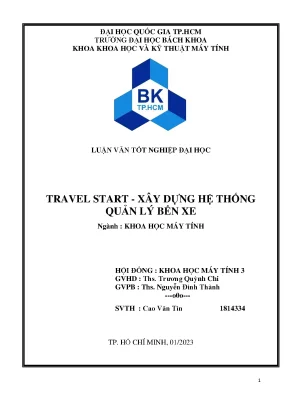 Travel start xây dựng hệ thống quản lý bến xe