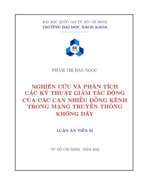 Nghiên cứu và phân tích các kỹ thuật giảm tác động của các can nhiễu đồng kênh trong mạng truyền thông không dây