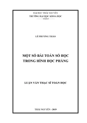Một số bài toán số học trong hình học phẳng