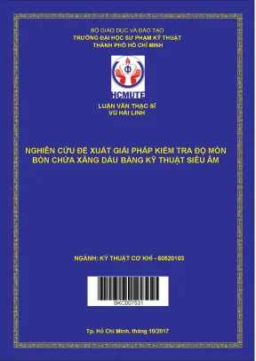 Nghiên cứu đề xuất giải pháp kiểm tra độ mòn bồn chứa xăng dầu bằng kỹ thuật siêu âm