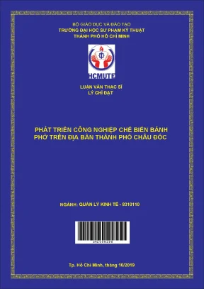 Phát triển công nghiệp chế biến bánh phở trên địa bàn thành phố châu đốc